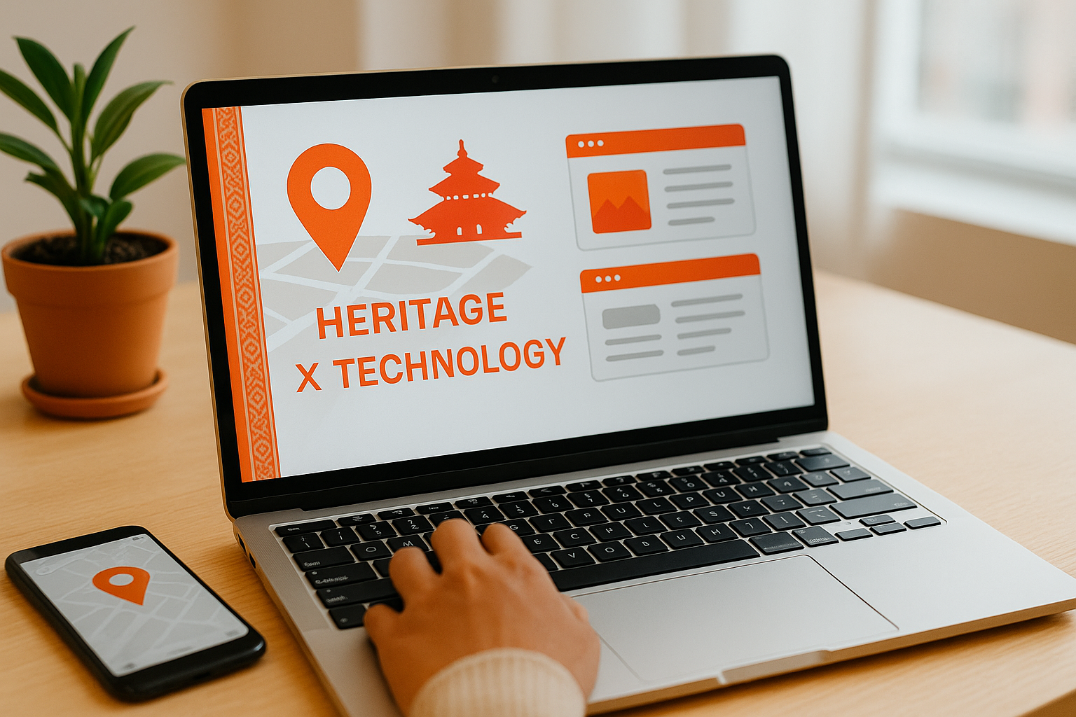 Website and Google Maps mockups